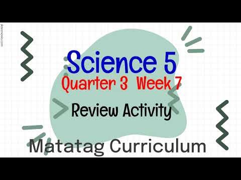 MATATAG CURRICULUM SCIENCE 5 QUARTER 3 WEEK 7 REVIEW ACTIVITY