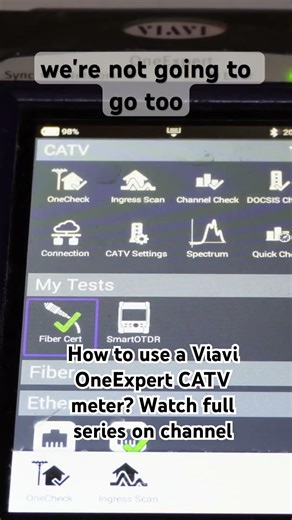 How to use a Viavi OneExpert CATV meter? Sneak peek #meter #cabletester #cable #electronics