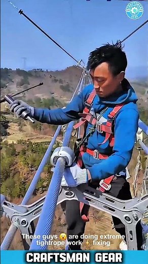 EXTREME High Altitude Job Fixing HUGE Power Lines You MUST See This ⛰️