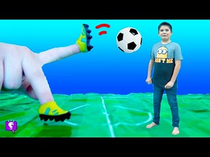 Tiny Soccer Ball Game! HobbyKidsTV - Videos For Kids