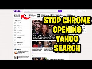How To STOP Chrome Opening Yahoo Search - Fastest Guide