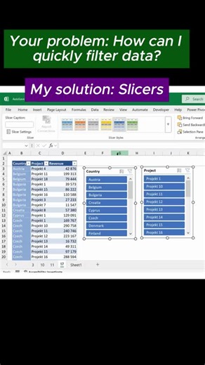 Pivot Table filter trick ✨️ 数据透视表筛选技巧，你应该知道 🔥 #excel #shorts #fyp #reels #tutorial