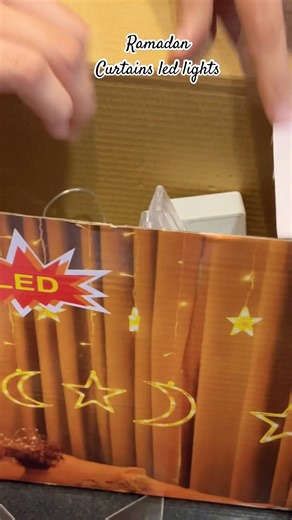 Ramadan led curtains light#unboxing# ledlights#shorts#foryou