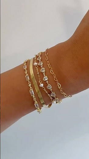 Gold Bracelets for Woman | Stackable Bracelet Styling Inspo