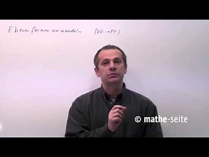 Koordinatenform in Parameterform umwandeln | V.01.07