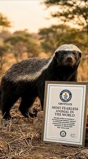 No Predator Wants to Fight the Honey Badger #shortsvideo #animals #wildlife