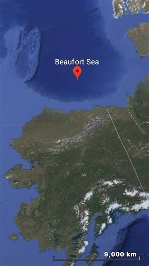 The Beaufort Sea forms part of the Arctic Ocean along Alaska’s far northern coastline, stretching east toward Canada. This region experiences prolonged sea ice cover, especially during winter, when thick pack ice extends far offshore. Seasonal melting in summer creates leads and polynyas — open-water areas that become crucial feeding grounds for marine life. The sea supports species such as bowhead whales, seals, and migratory birds adapted to extreme cold and shifting ice conditions. Coastal pr