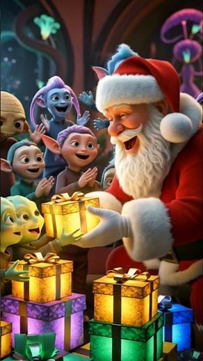 Santa’s Galactic Christmas 🎅🚀 | Santa Gives Gifts to Aliens | Realistic Sci-Fi Short Film