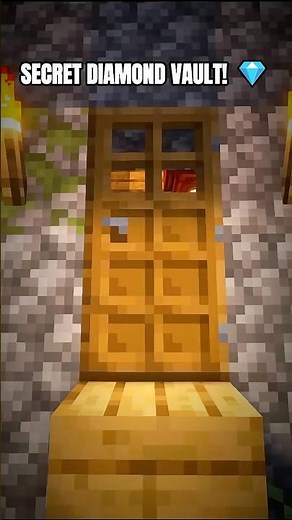 Minecraft's EASIEST Secret Room Entrance! 💎 #minecraft #minecraftshorts #minecraftbuilding