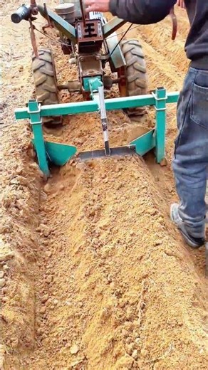 Modern Farming Efficiency: Creating Perfect Ridges with a Tiller