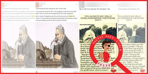 The origin of the word "Hello" is not linked to Alexander Graham Bell's fiancé - FACTLY