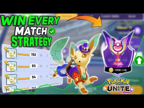 How to Win Every Match with Leafeon in Season 20! Best strategy for solo ranking | Pokemon unite
