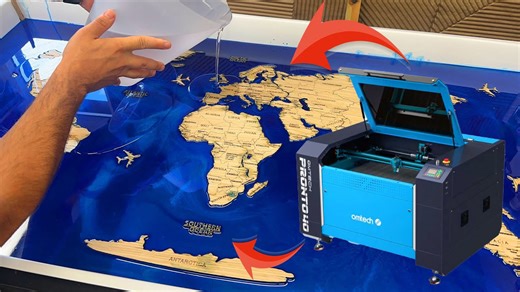 Is the Earth flat? I made one with OMTech Pronto 40 laser machine!