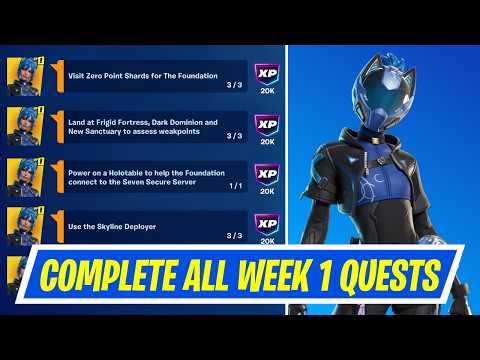 Fortnite Complete Week 1 Kickstart Quests - How to EASILY Complete Weekly Highlights Quests