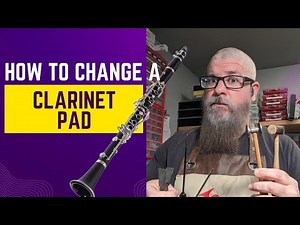 How to change a clarinet bladder pad #instrumentrepair #clarinet #clarinetrepair