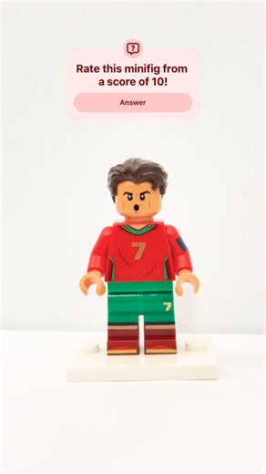 LEGO Minifigure Cristiano Ronaldo #lego #legominifigures