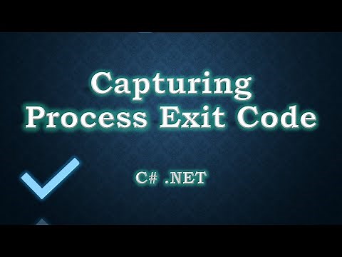 Capturing Process Exit Code in C# Net