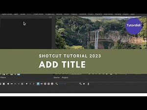 How To Add Title In Shotcut Video Editor - Shotcut Tutorial 2023 #7
