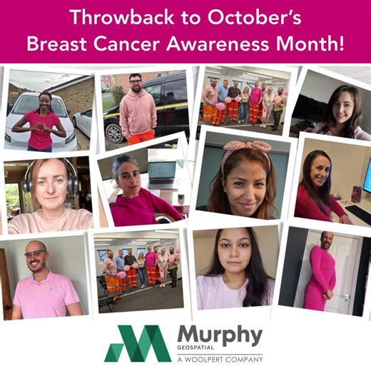 💗 Throwback to October 💗 In October, our HS2 Team at Murphy Geospatial, a Woolpert Company, came together to support Breast Cancer Awareness Month. Across the HS2 office, sites, and home workspaces, the team wore pink to raise awareness and show solidarity with those affected by breast cancer. United for awareness, hope, and strength. 💪 #BreastCancerAwareness | Murphy Geospatial, a Woolpert Company