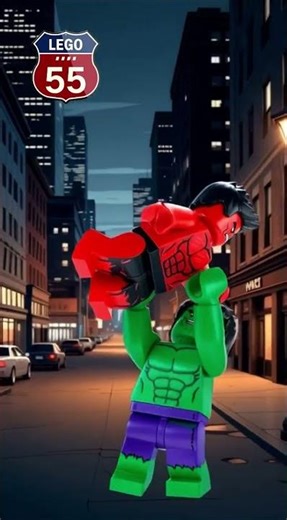 Red Hulk vs Green Hulk #lego #deadpool #marvel