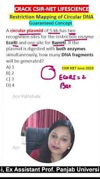🔥 Restriction Mapping Circular DNA PYQ | CSIR NET Molecular Biology | Step-by-Step Trick Solution