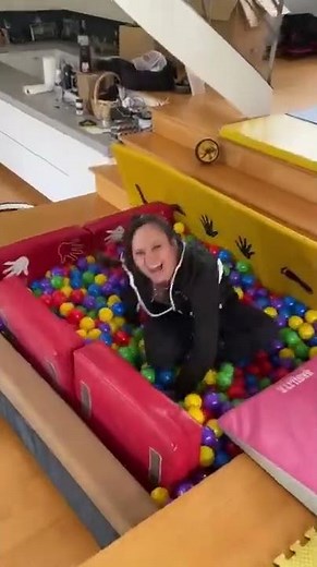 Gymnastics gym in our living room!