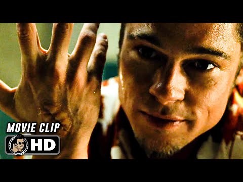 FIGHT CLUB Clip - "Burn" (1999) Brad Pitt