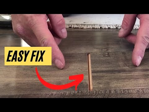 How to Fix Laminate Flooring Gaps - Easily Repair Laminate Planks That Have Separated