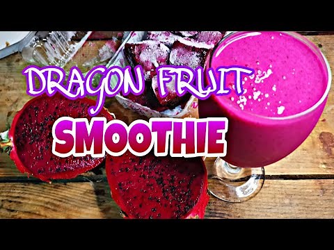 How to make FROZEN DRAGON FRUIT SMOOTHIE | EASY and REFRESHING