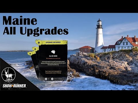 ALL Upgrade Locations (Maine DLC) SnowRunner 2 New Maps