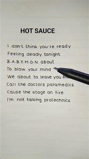 BABYMONSTER - 'HOT SAUCE 'M/V (LYRICS)