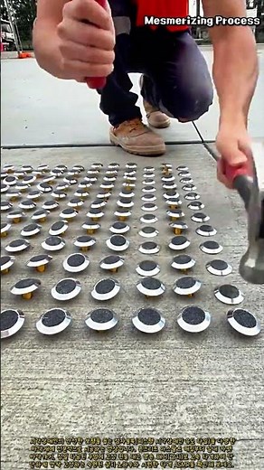 바닥재별 시각장애인 점자블록(Tactile) 완벽하게 시공하는 방법 #worker #process #tactile #construction #safety