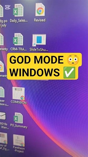Windows GOD MODE 😳 Unlock All Settings in One Folder