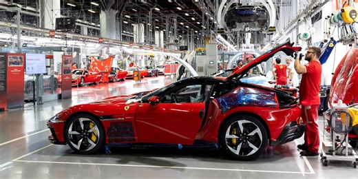 Ferrari Shares Plunge as Long-Term Targets Disappoint