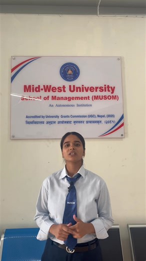 Admission Open !!Mid-West University School of Management (MUSOM) announces new admission for BBA program for the academic year 2082 (2025).Contact us for more details:083-525352 (Office)9848229324 (Director)9858052601 (HOD)Birendranagar, Surkhet Near Bulbule Chowk | MUSOM
