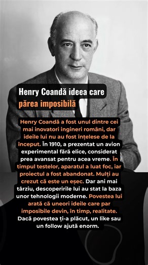 Henry Coandă ideea care părea imposibilă