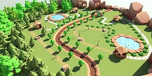 Editable Low Poly Asset and Procedural Sky [$]