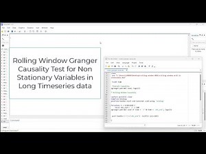 Explained Rolling Window Granger Causality Test for Non-Stationary | Advanced Time Series Method