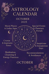 Astrology Calendar _ October 2025 - Etsy Canada