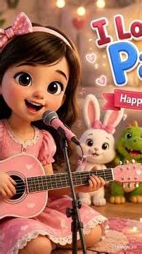 🎸💙 I LOVE YOU, PAPA | Bella Sings & Plays Guitar 🎤👧 | Sweet Father’s Day Song | Bella & Friends 🌈✨