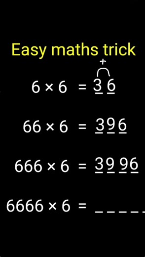 👉 Easy maths trick