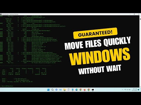 How to Move Files Quickly in Windows Without Wait