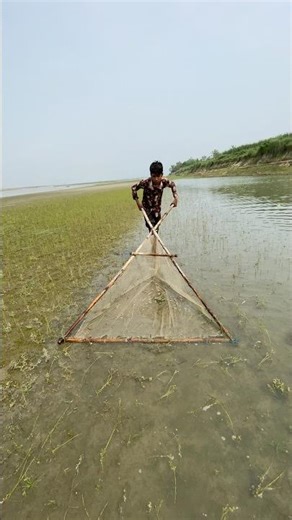 Rural Boys Net Fishing Skill Upgrade #fishing #handfish