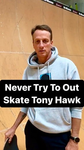 Never try to out skate Tony Hawk Tony Hawk #tonyhawk #skating #skateboard | Daniel Mac