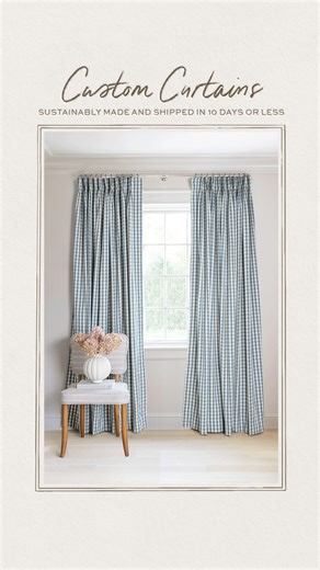 Window dressing at its finest. Customize your print, length, and lining for the perfect fit! | Pepper Home
