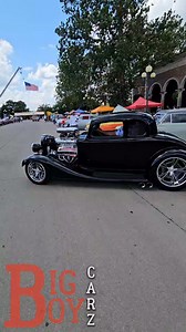 This 1933 Chevy is wild with a 540 cubic inch big block and a blower finding the perfect parking spot at theGoodguys Rod & Custom Association 34th annual heartland Nationals | Big Boy Carz