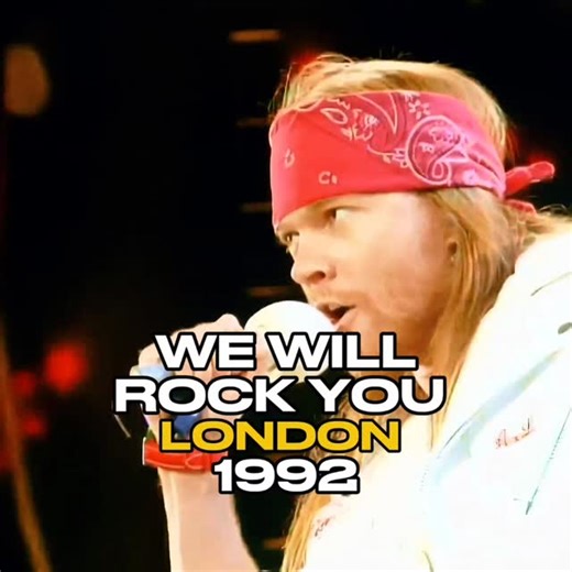 gunsnrosesliveera on Instagram: "🌹 April 20th, 1992. Wembley Stadium, London England 🇬🇧. Freddie Mercury Tribute Concert. Queen w Axl Rose performing We Will Rock You ✊🏻. 🎬 Queen 💥 Wembley Stadium. El mundo mirando. Axl Rose sube al escenario solo. Sin Guns. Sin red. Y cuando arranca “We Will Rock You”, no imita a Freddie: lo honra a su manera. Desafiante, teatral, salvaje. Con esa voz que no pide permiso. No fue un reemplazo. Fue un heredero momentáneo del trueno. Dos universos chocando e