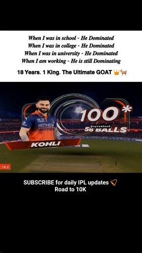 Proof That Virat Kohli Is Beyond Eras! 🐐 #RCBvKKR #catmemes #ipl #cricket #faithoverfear #trend