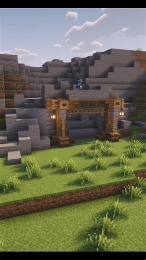 How to build medieval mine entrance in Minecraft | Minecraft buildings | #minecraft #gaming