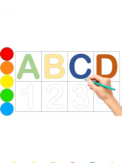 Learn ABCD & 1234: Fun Writing for Kids